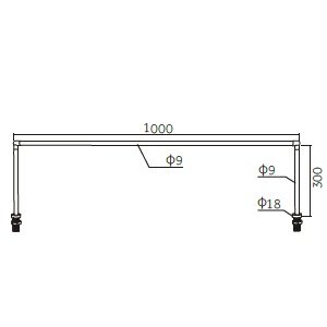 ขนาดไฟใส่ตู้โชว์สินค้า BAR LED 12W